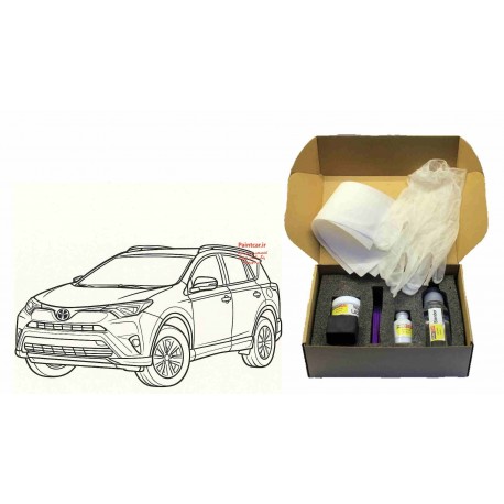پک خشگير تویوتا راوفور/RAV4 با کد رنگ 3R3-قرمز(قرمز روشن با لمسي از نارنجي، شبيه به رنگ تيم فوتبال بارسلونا.)متاليک