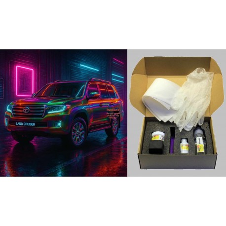 پک خشگير تویوتا لندکروز با کد رنگ 3N8-قرمز(قرمز با بازتاب صدفي و متاليک، براق و لوکس.)متاليک