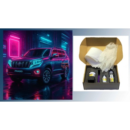 پک خشگير تویوتا پرادو با کد رنگ 1C0-نقره‌اي(نقره کلاسيک با جلوه متاليک، پرکاربرد و رايج در خودروها.)متاليک